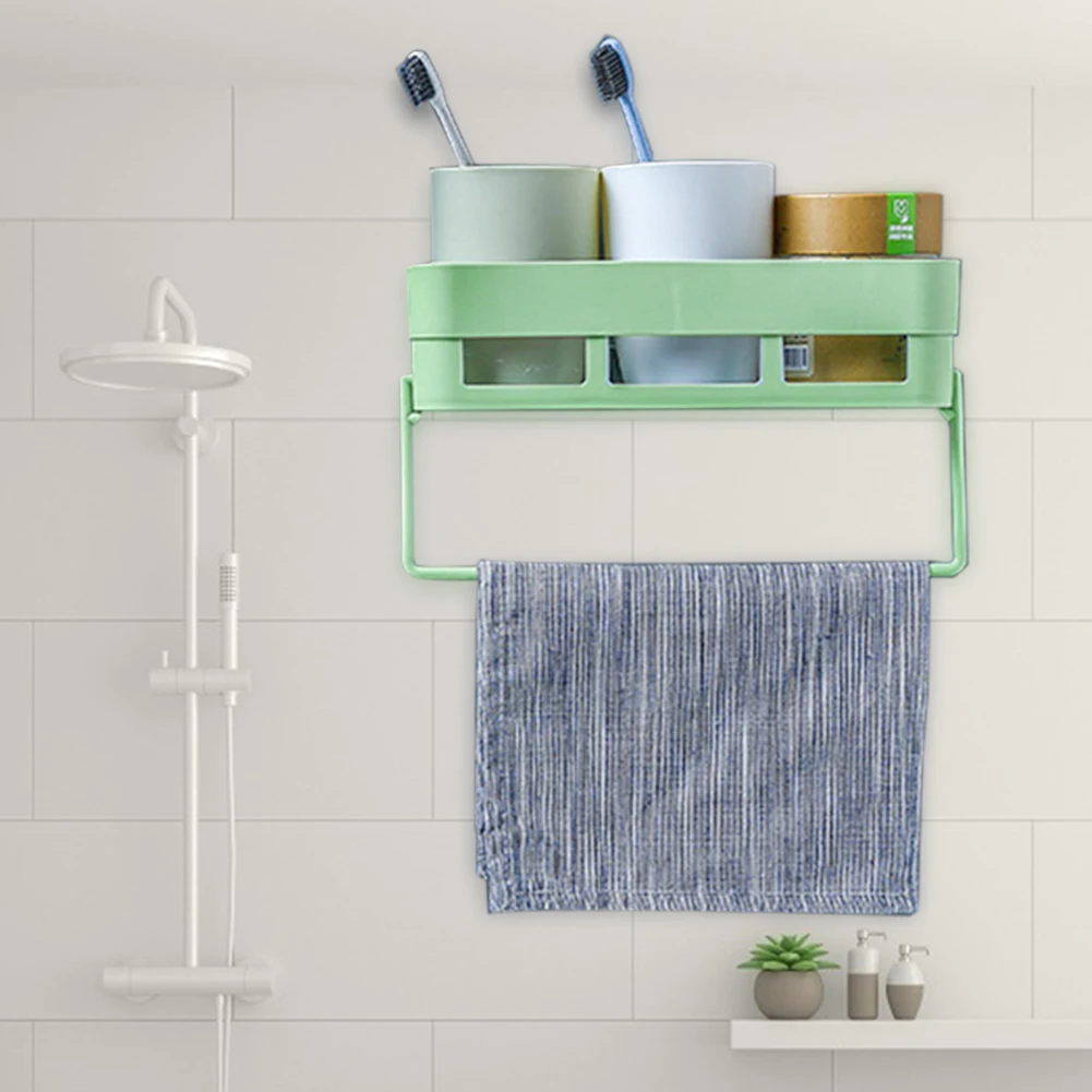 Стеллаж для хранения на клейкой основе ванной комнаты угловая полка кухни