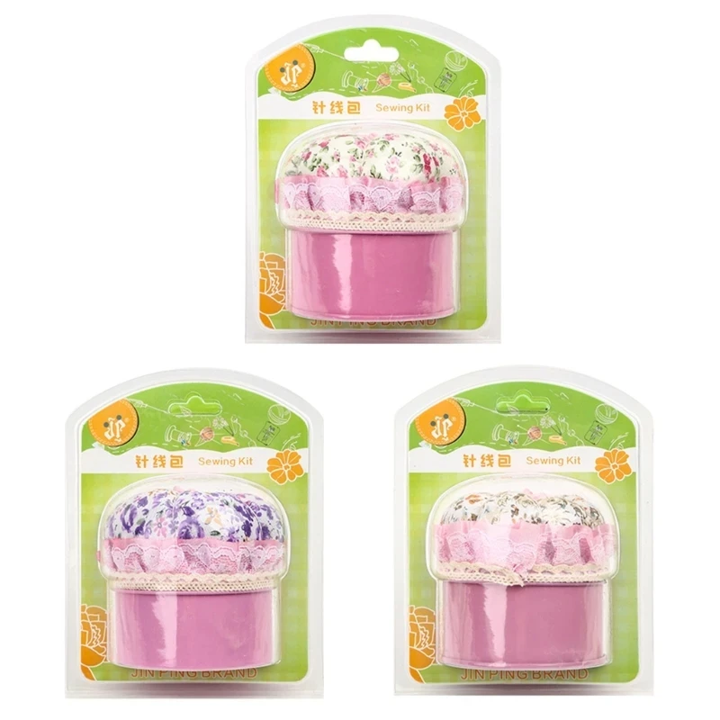 Ручной текстильный ящик для инструментов вышивания и шитья с отделениями