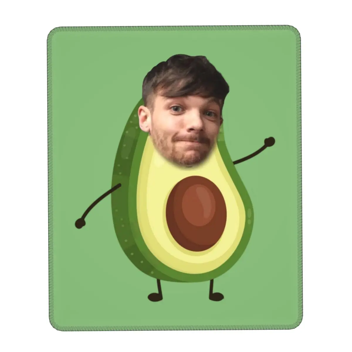 

Louis Tomlinson Avocado Mouse Pad Square Non-Slip Rubber Mousepad with Durable Stitched Edges for Gaming Computer PC Mouse Mat