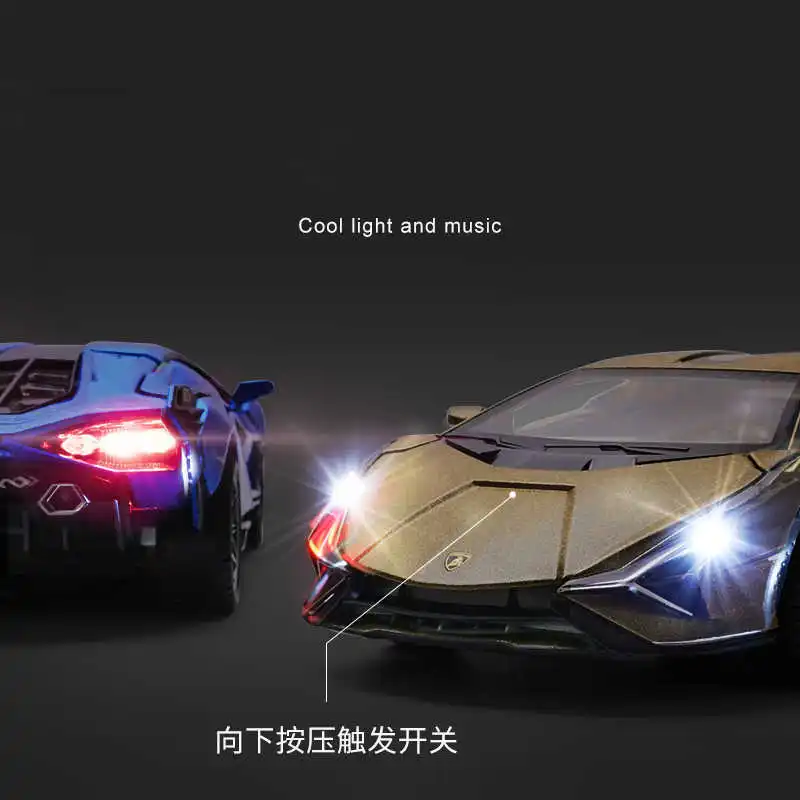 Модель литая автомобиля Lamborghinis спортивный автомобиль из сплава Супер гоночный