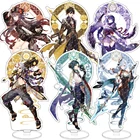 Игровая экшн-фигурка Genshin Impact Vision Lnazuma Xiao Zhongli Hutao, светящиеся 7 элементов, оружие, глаз, Новинка