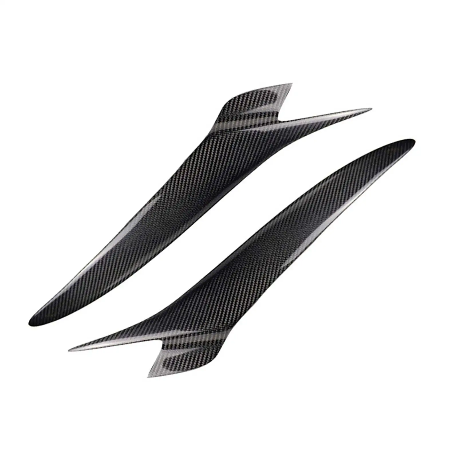 

2pcs/set Car Headlight Eyebrows Carbon Fiber Modification Light Trim Cover Decorations for 2004-2008 Mazda RX-8 RX8