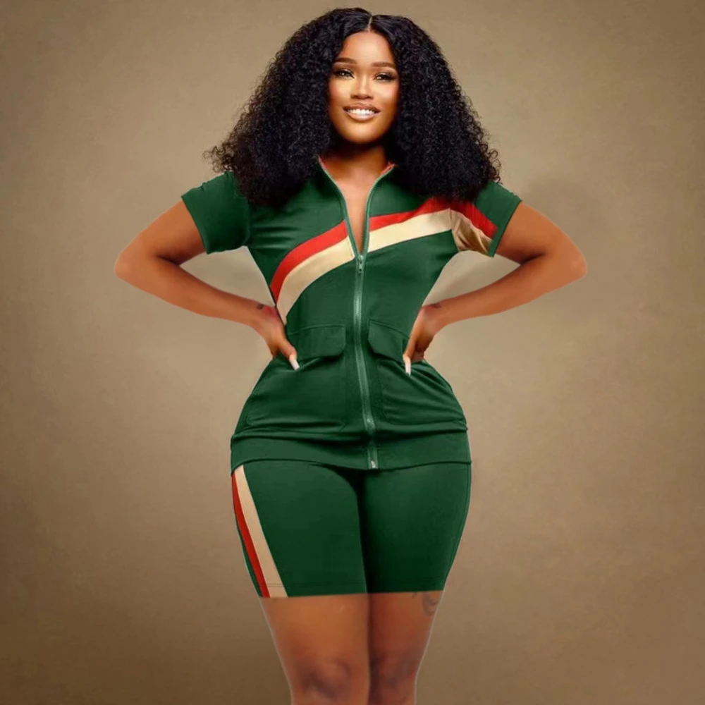 

Женский спортивный костюм в стиле пэчворк, комплект из двух предметов: спортивный топ с коротким рукавом и шорты, лето 2023