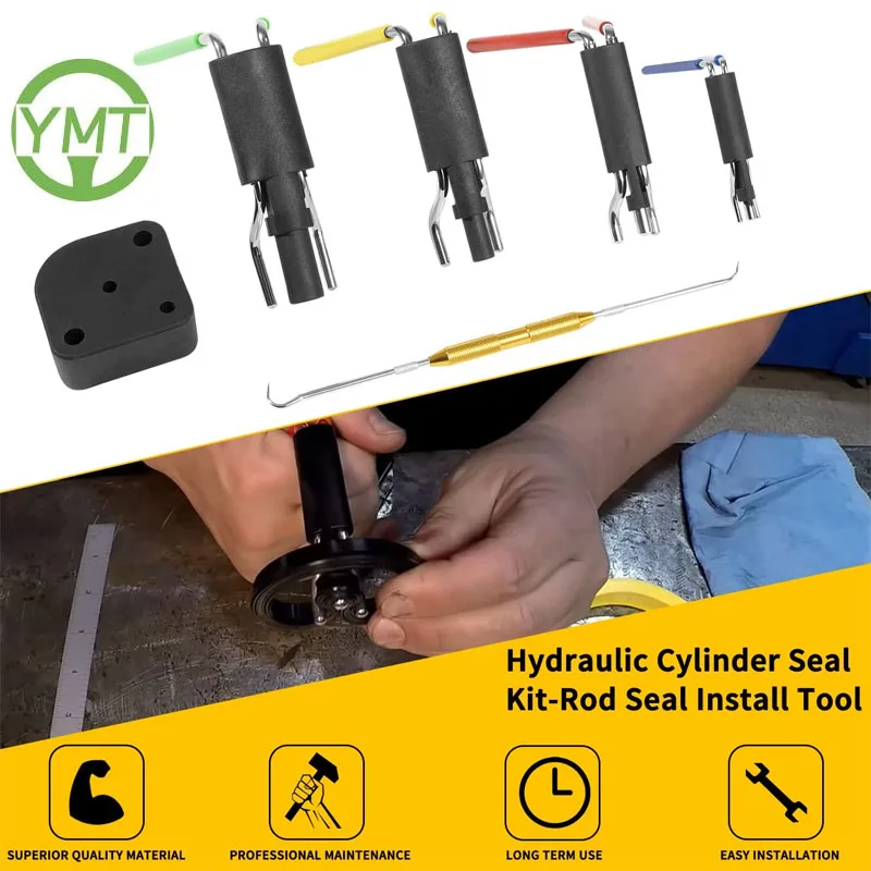 

YMT Seal Twistors Install Tools Hydraulic Cylinder Piston Rod Seal U-Cup Twistor Installation Tool For 0.7 Inch –6.5 Inch Seals