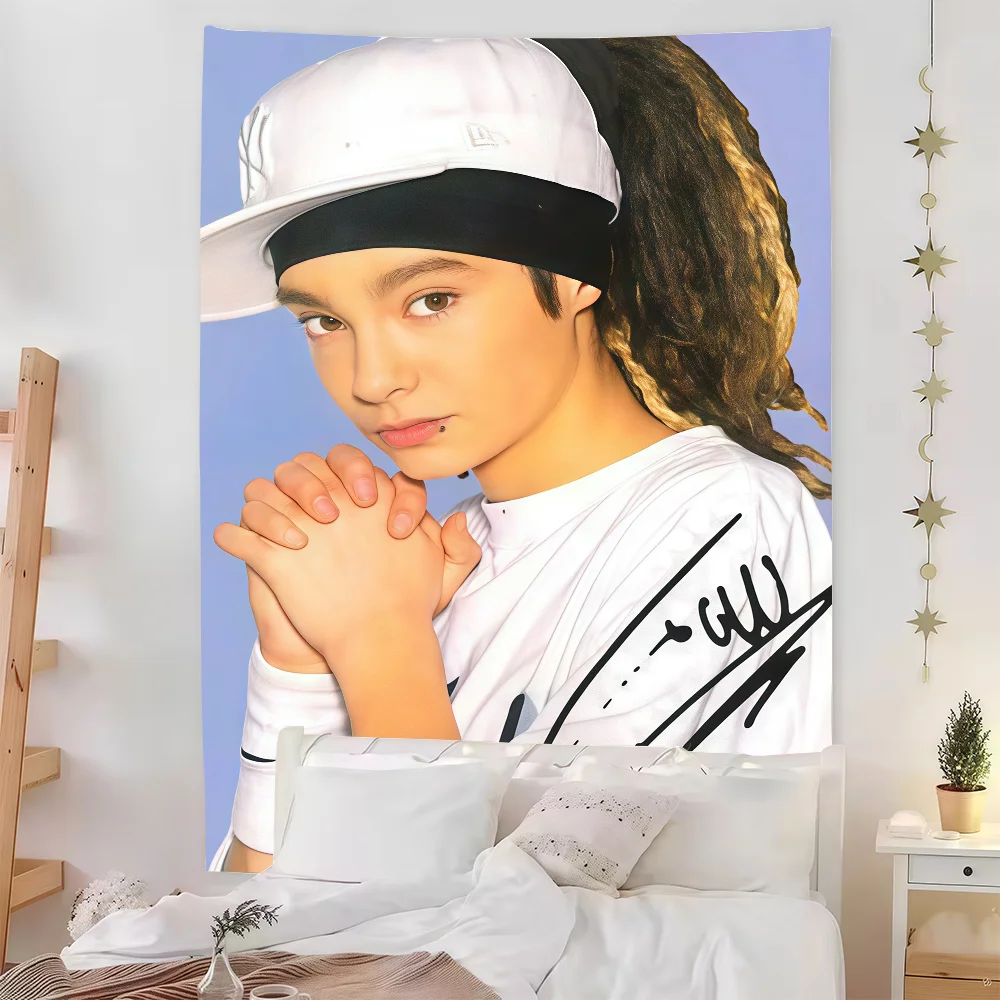 Фото Флаг Tom Bill Kaulitz Tokio Hotel для вечеринок, украшение для дома, пикника, кемпинга, уличный баннер для праздников №2