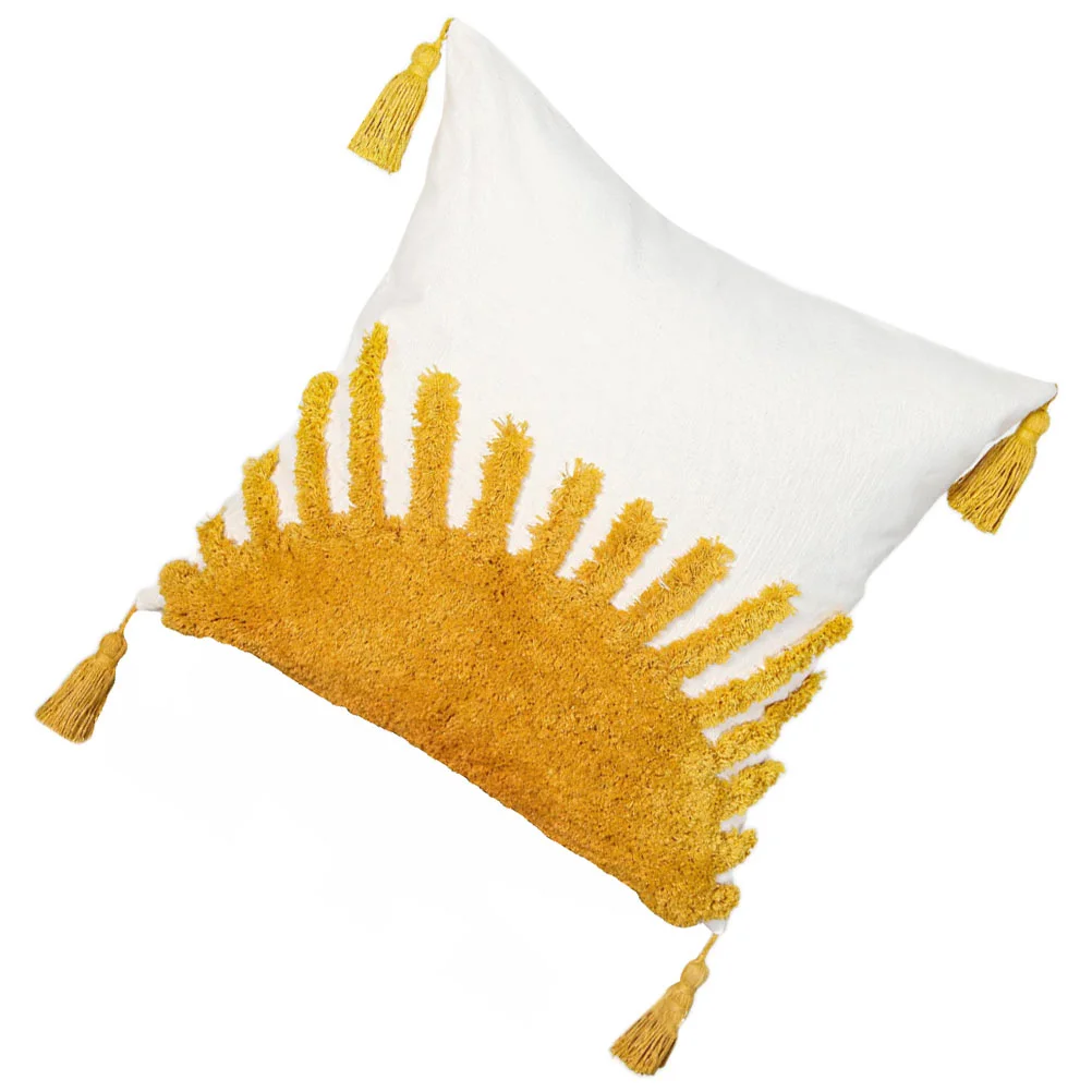 

Delicate Pillow Cushion Cover Living Room Decor Pillowcase for Home (Yellow)