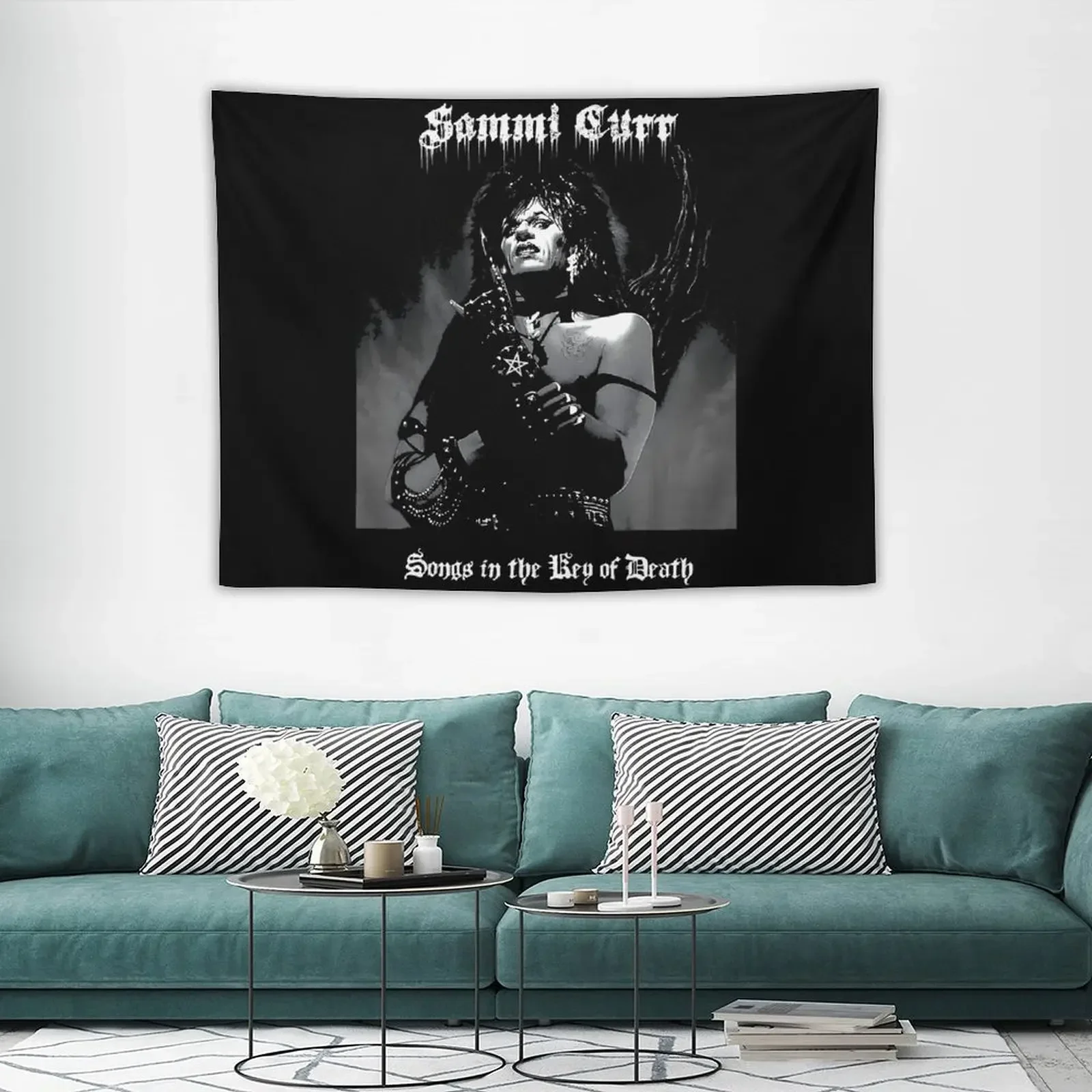 Черный металлический классический гобелен Sammi Curr настенные подвески украшение