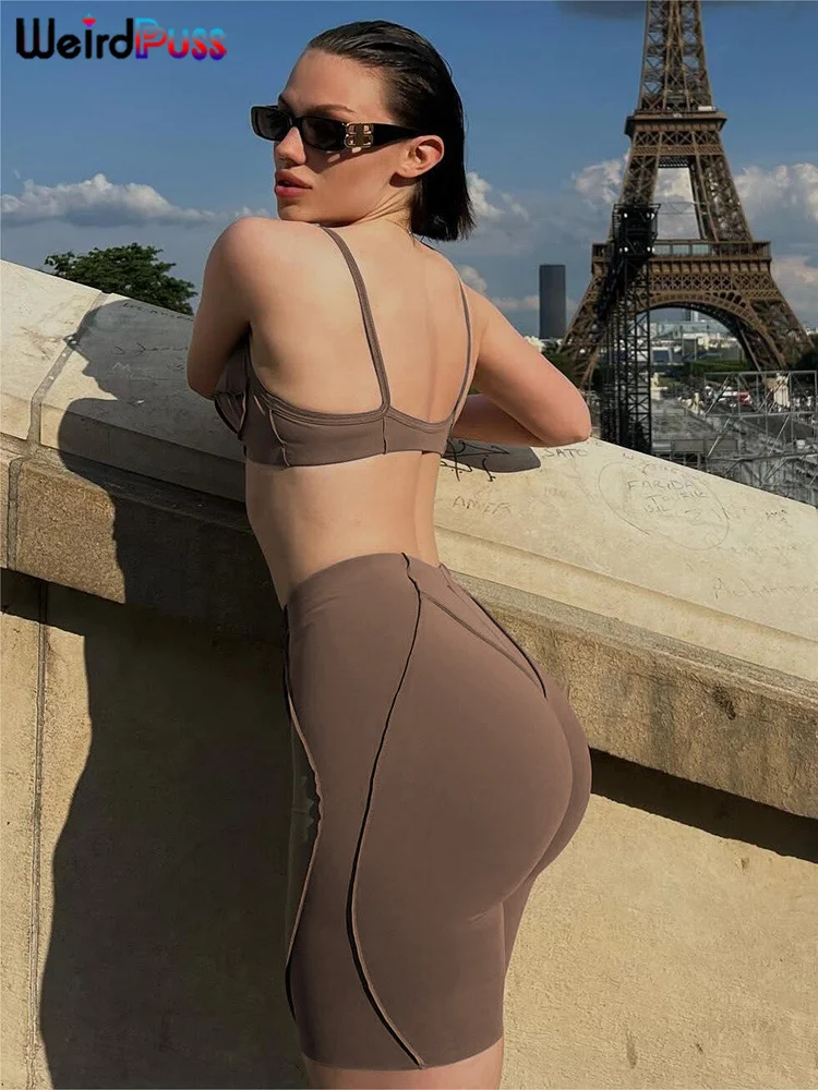 Костюм женский спортивный в полоску повседневный простой базовый топ и