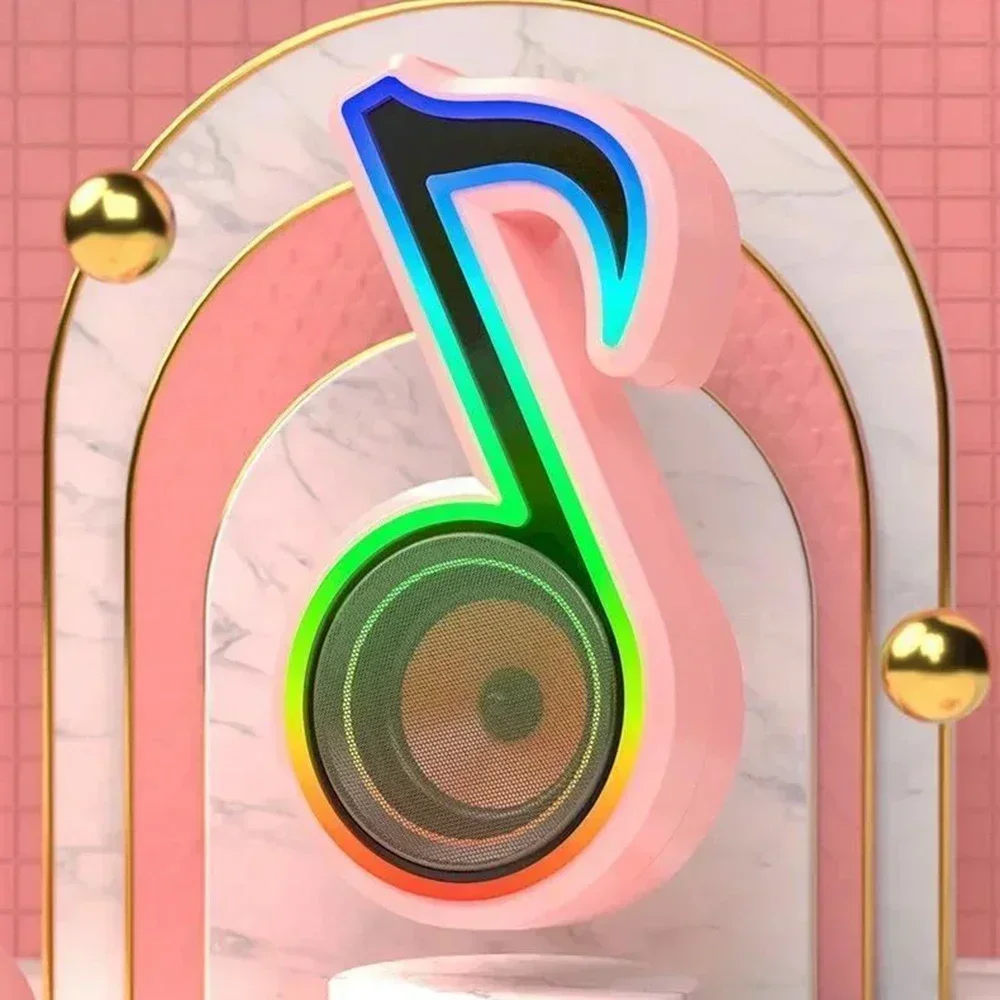 Удобный беспроводной динамик с стерео режимом и RGB-подсветкой портативный