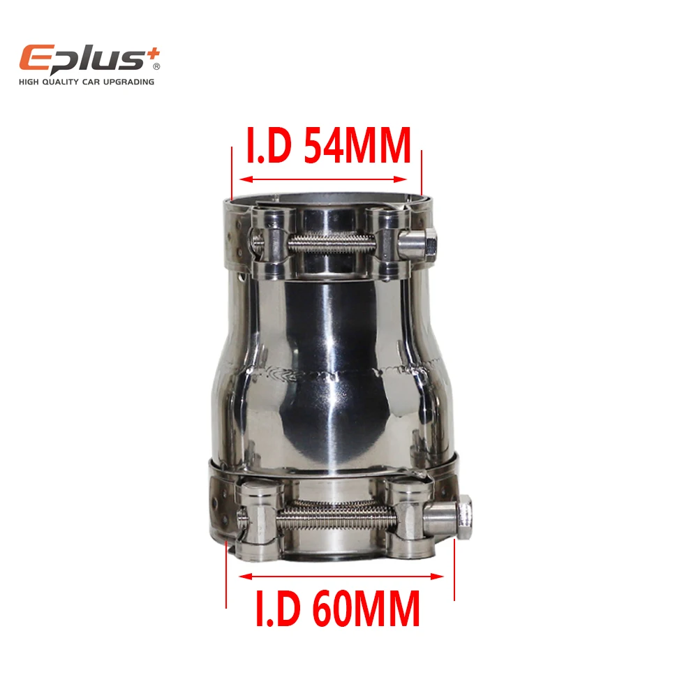 

Универсальный переходник-переходник из нержавеющей стали различных размеров, глушитель выхлопной трубы мотоцикла, сварное соединение трубы от 39 мм до 54 мм