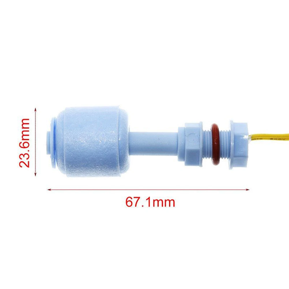 

PP Plastic Small Float Switch Liquid Level Switch Water Liquid Level Sensor For Pumps Indicators Sirens Hydroponics Gardening