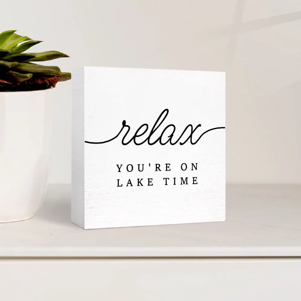 Деревянный пейзаж с принтом озера декор для стен столешницы дом релаксационные