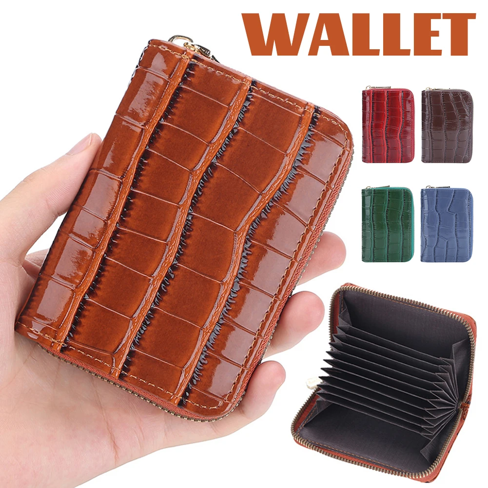 

2022 New Women's Wallets Zipper Multi-Card Organ Card Bag Organ Design Multiple Card Slots Multi-Layer Design for Business Trip