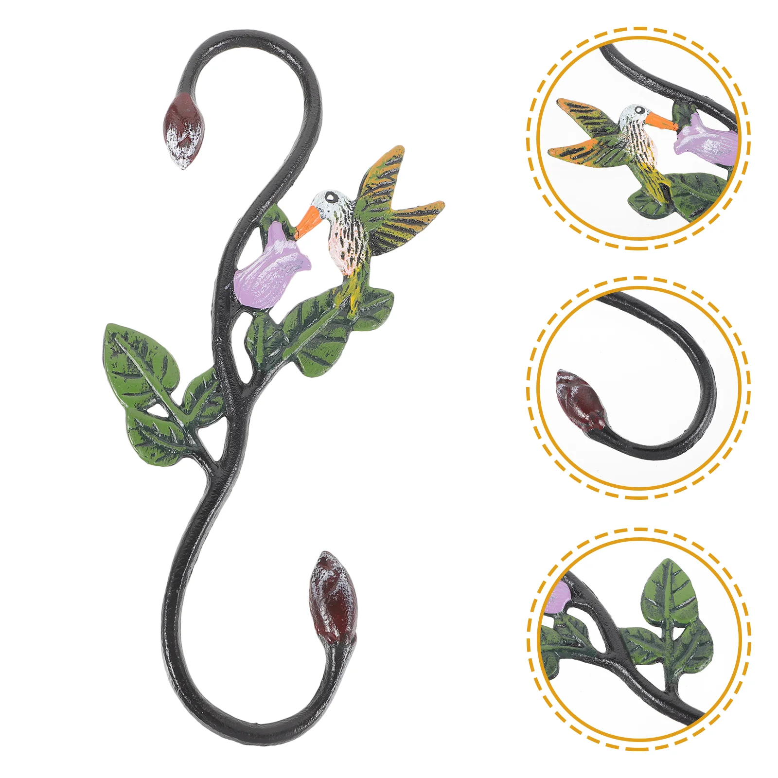 

Flower Pots Cast Iron Bird Hook Fence Hangers Hanging Holder Decorative Hooks Things Baskets Hanger Bracket