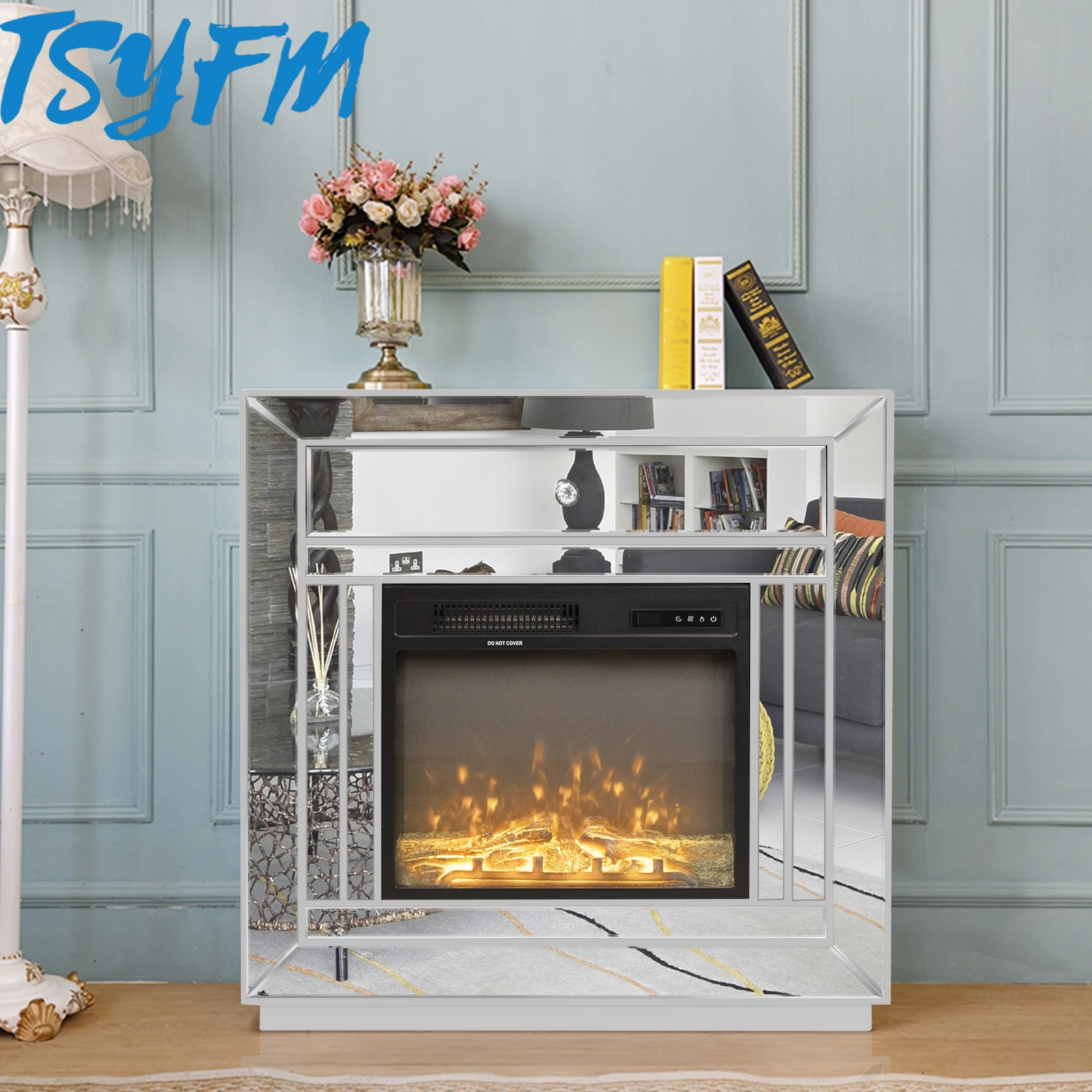 

Серебряный шкаф из МДФ с зеркальной поверхностью для телевизора, камина, шкафы, стол для крыльца