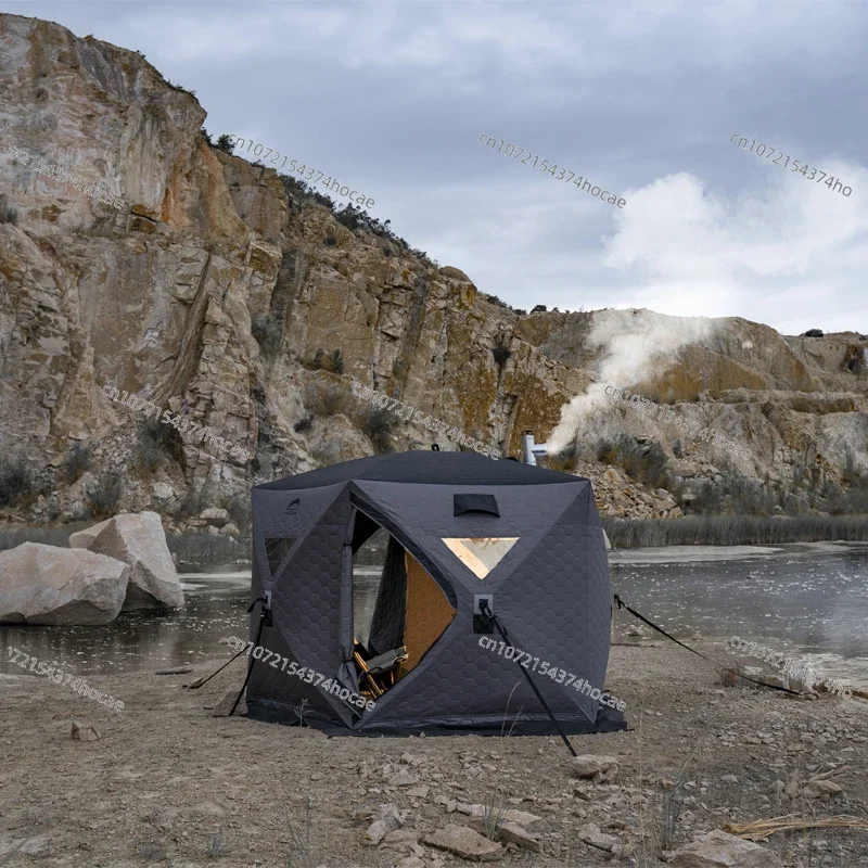 Новая полностью теплая большая 5-сторонняя зимняя палатка для зимней рыбалки