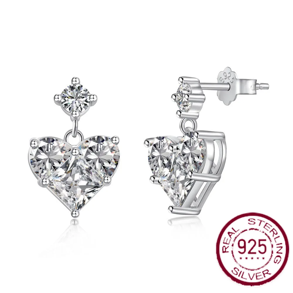 Корейская версия новой женской подвески из серебра S925 пробы серьги дизайн