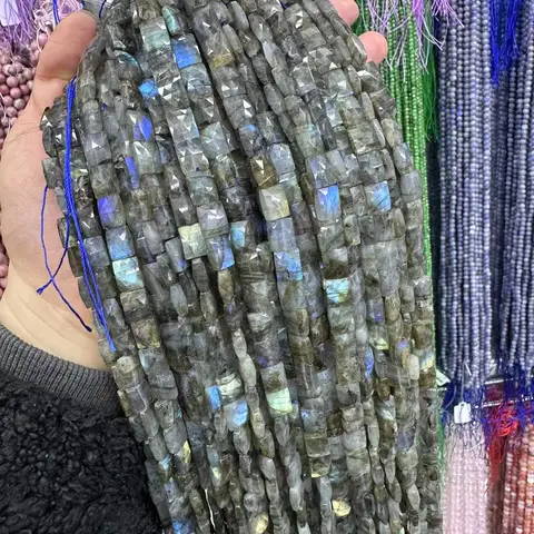 Лабрадорит AAA, бусины, прямоугольник