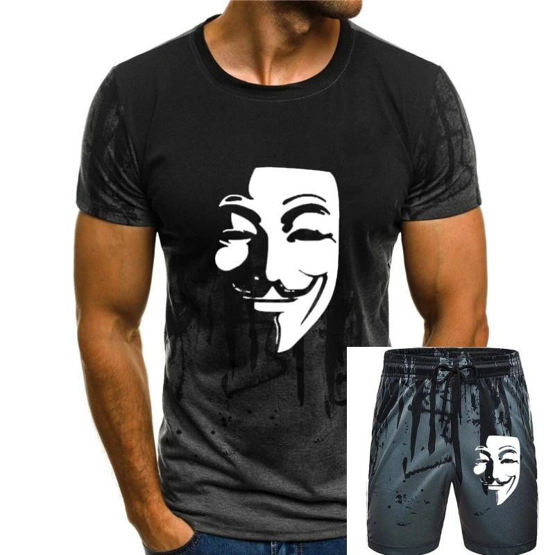 

RAEEK V for Vendetta Cotton T-shirt Short Sleeved and Men T Shirt Summer Street wear Soft Cotton Tees and Tops for Men