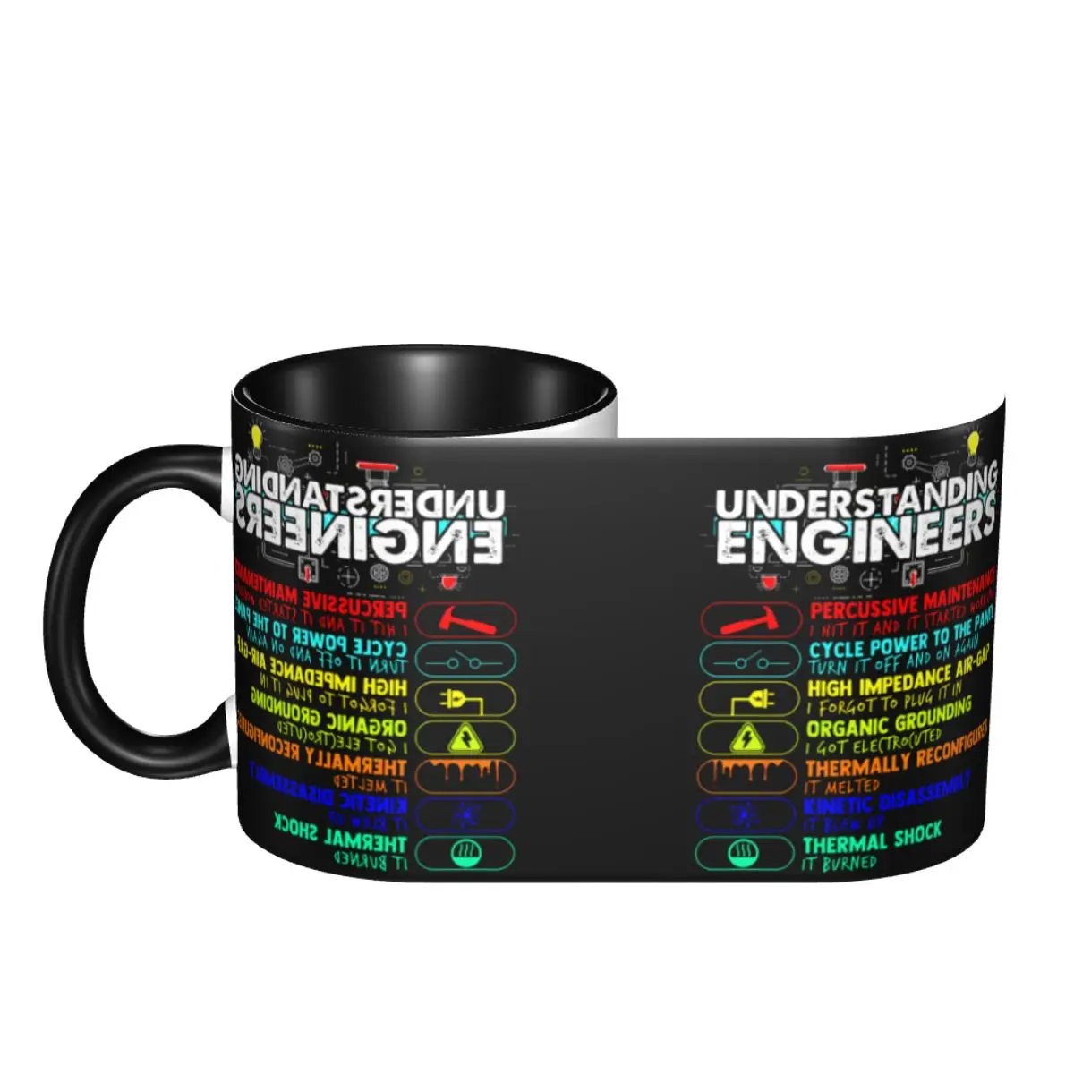 

Understanding Engineers - Funny Engineer Gift Classic Vintage Cups Mugs Print Mugs Funny Novelty tea cups