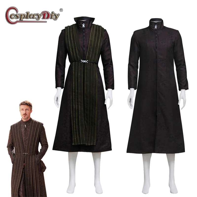 

Cosplaydiy Petyr Baelish косплей костюм полный костюм с маленьким пальцем Косплей Взрослый мужской костюм Хэллоуин косплей костюм халат куртка