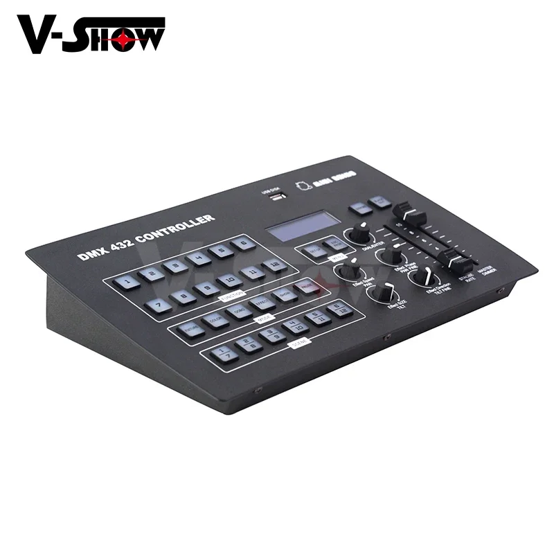 Фото Программируемый контроллер DMX 532 VSHOW C432 432 CH DMX-консоль для контроллера освещения DMX с подвижной головкой, сценический светильник №1