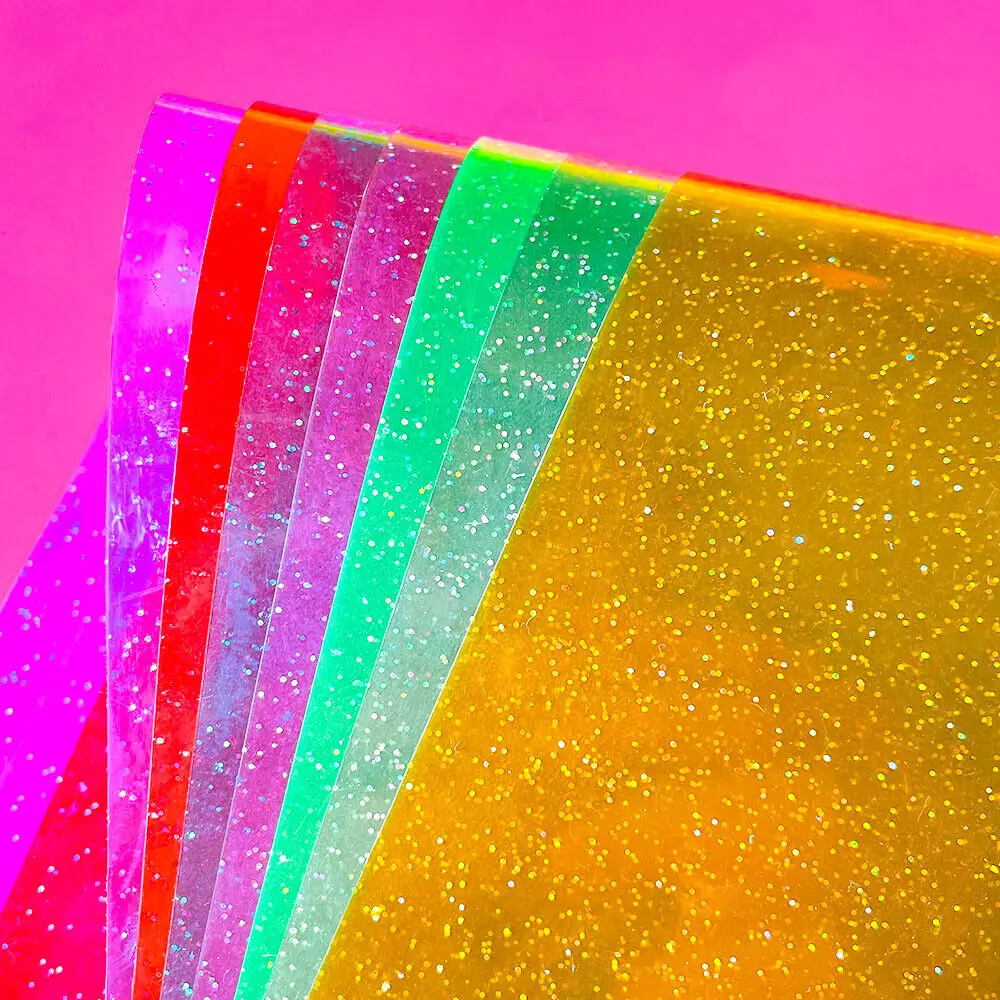 Прозрачный Блестящий Винил Из Синтетической Кожи 1/4 Дюйма X 47 Дюймов