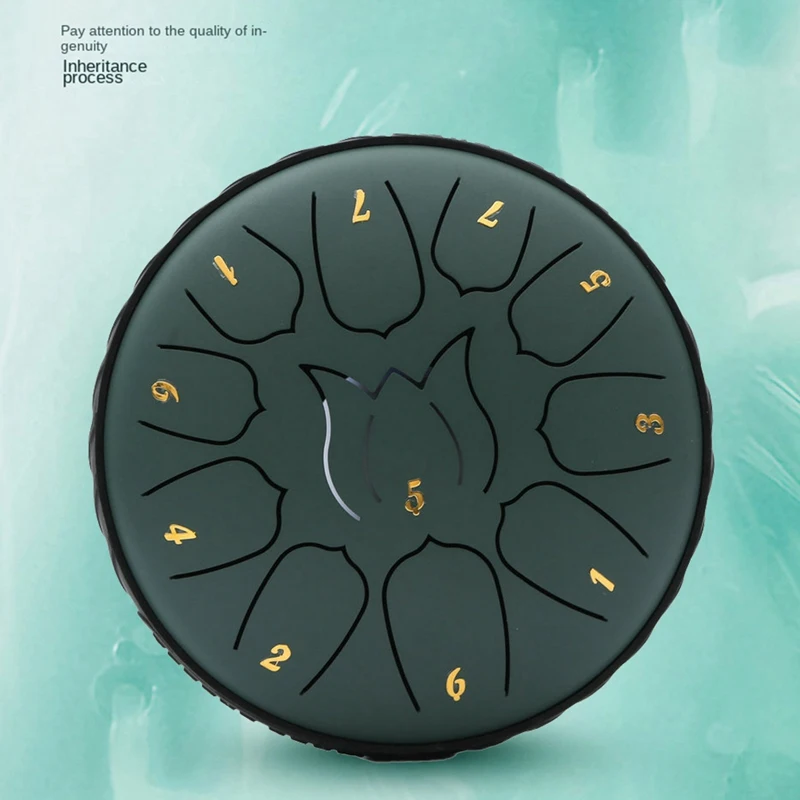 6-Inch 11-Tone Rain Drum Outdoor Garden Waterproof Music Forget Friends Adult Handheld