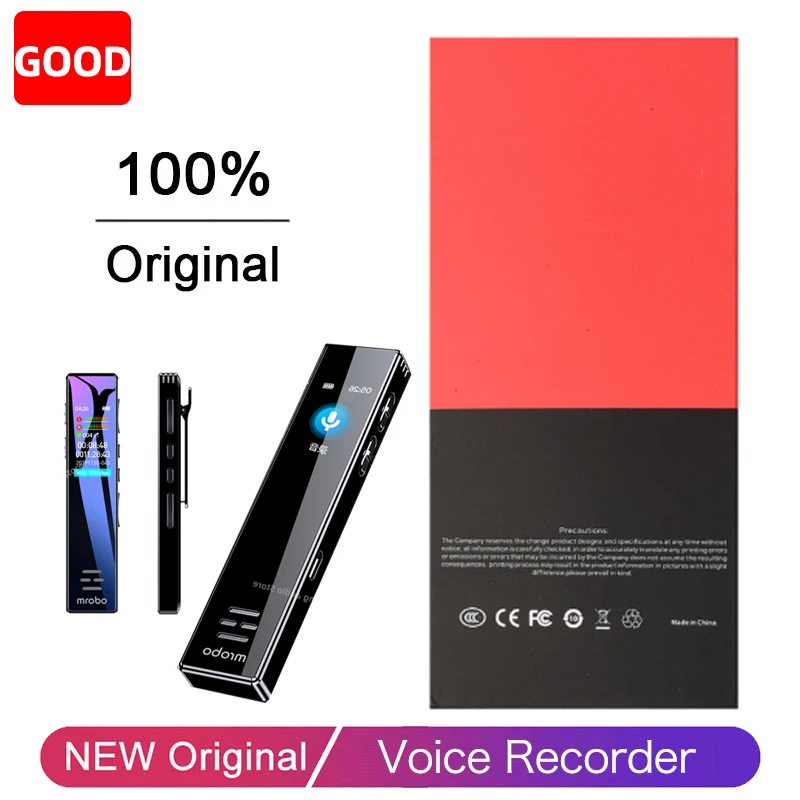 

High-Quality HD Digital Voice Recorder Noise Reduction Portable One-Click Recording Interview Meeting Voice Recorder mp3 player