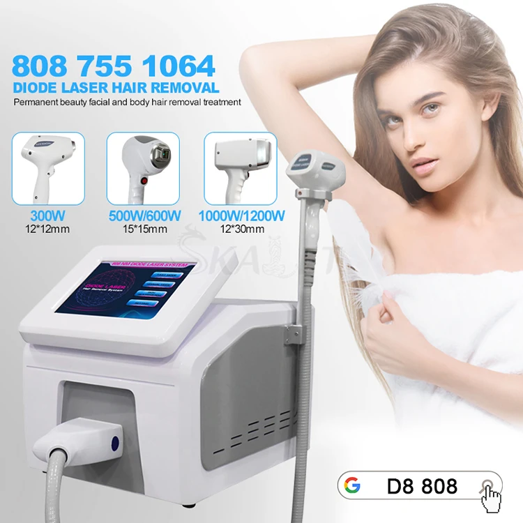 

Wavelength 755nm 808nm 1064nm Permanent Diode Laser Hair Removal Beauty Machine Laser Painless Salon Skin Rejuvenation Tool