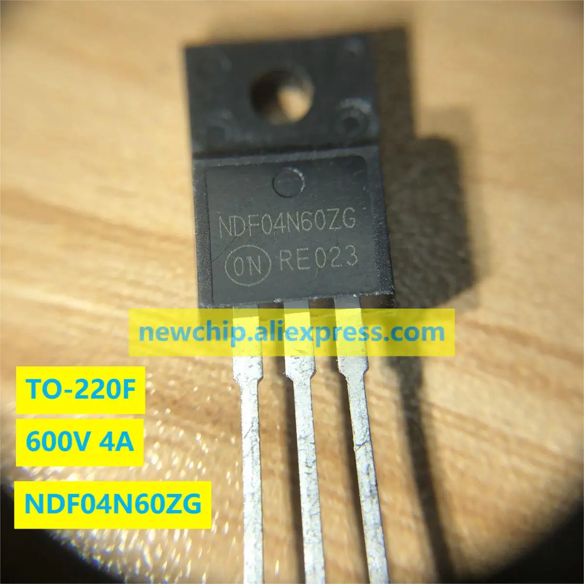 

10PCS NDF04N60ZG TO-220F 600V 4A New Original N-channel Power MOSFET 04N60