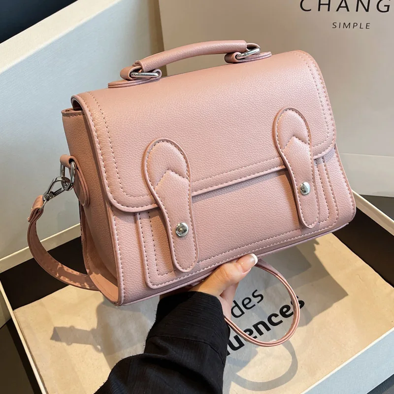 

Women's Crossbody Bag New Daily Small Square Bag Trendy Fashion Handbags Casual Simple Shoulder Bag Retro Female Messenger Bag