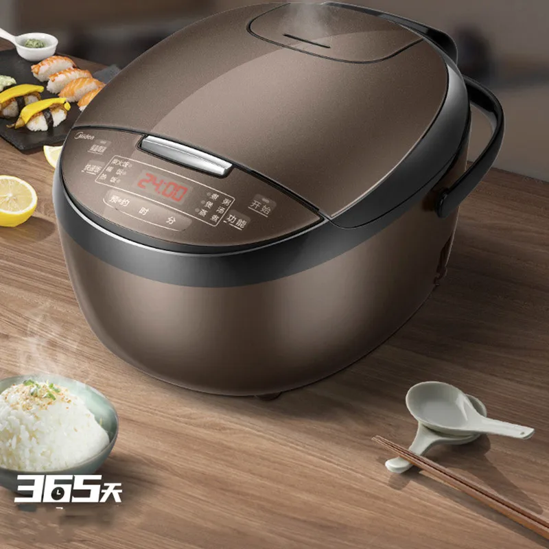 

Smart Rice Cooker Rice Cooker 3-8 People Household 4L Detachable Steam Valve 24H Reservation Rice Cooker Portable