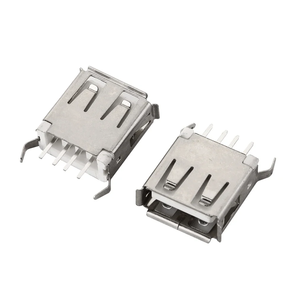 Лидер продаж USB Тип A Стандартный порт Женский разъем для пайки Разъем печатной