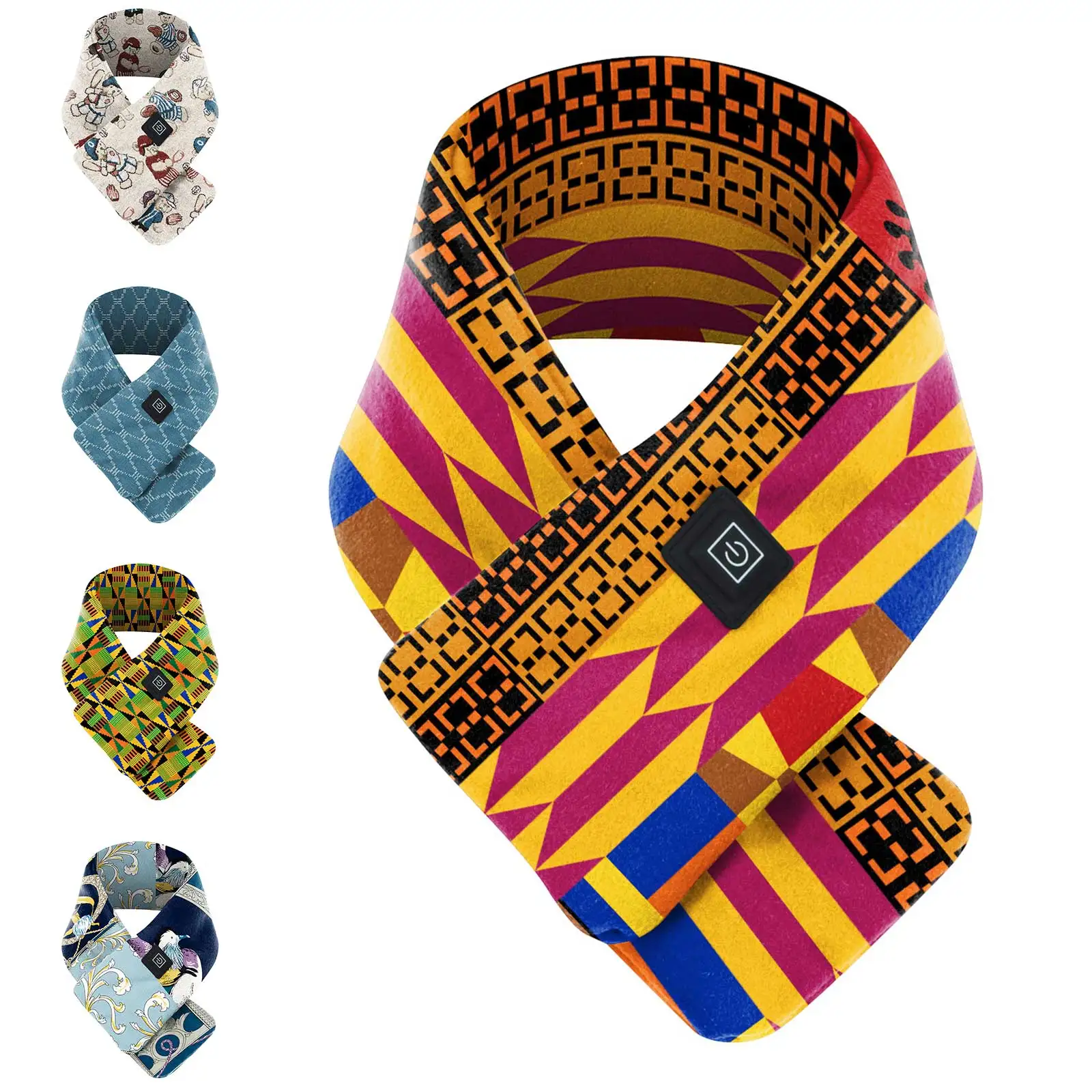 USB interface intelligent heating scarf warm comfortable fashion connected charging bank can be used in winter essential