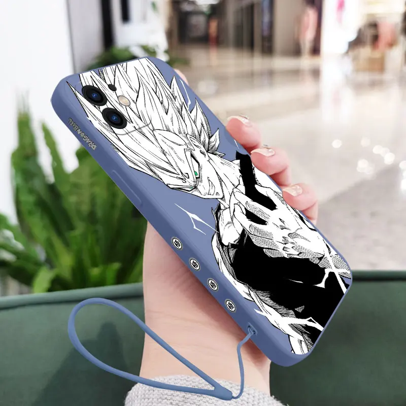 Dragons Balls Son Gokus Bejītas Phone Case For Samsung A53 A50 A52S A51 A72 A71 A73 A32 A22 A20 A30 A21S 4G 5G with Hand Strap