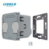 livolo eu standard touch switchbase of screen2 gang light switchdiy acessories buttonwithout platepanel for smart life