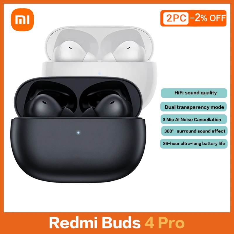 

TWS-наушники Xiaomi Redmi Buds 4 Pro с поддержкой Bluetooth 5,3 и активным шумоподавлением