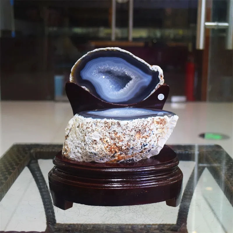 1Pcs Jewelry Natural Crystal Corbaite Amethyst Rough Stone Decoration Ornaments Home Office Money Bag Living Room Porch Gifts