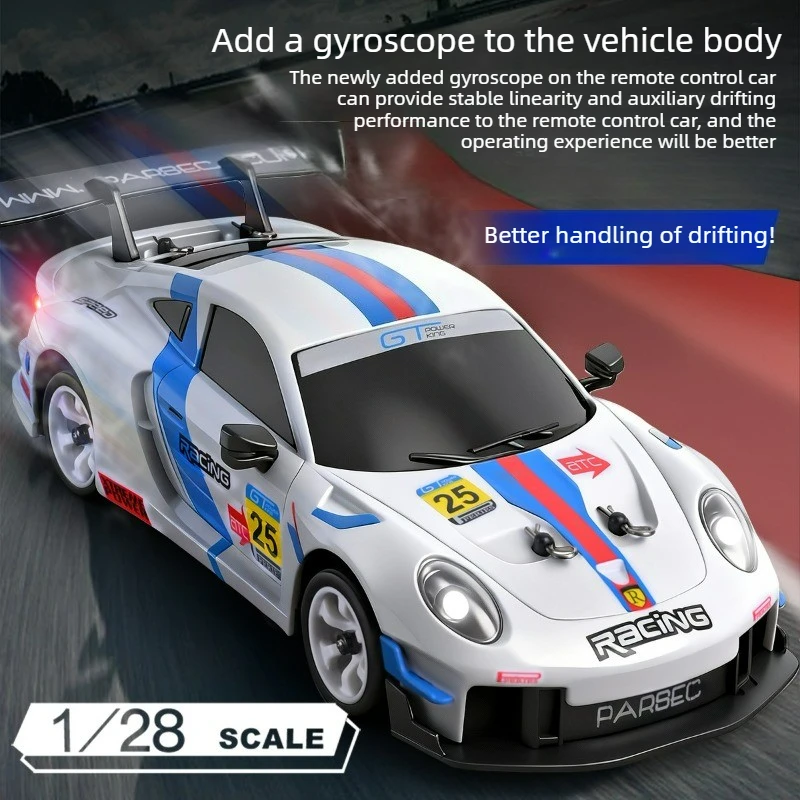 Фото Игрушечный автомобиль Cool Stuff, забавный подарок-1:28 высокоскоростной 4WD радиоуправляемый дрифт-автомобиль, игрушечный автомобиль с дистанционным управлением, кавайный гироскоп, мини-автомобиль на радиоуправлении, игрушки для детей №3