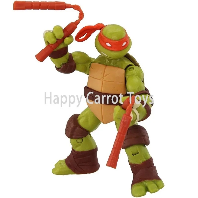Фото Оригинальные фигурки Playmates TMNT 2012 Nickelodeon Ninja Turtles с подвижными суставами, 5-дюймовые, из ПВХ, подвижные куклы, подарки для детей, игрушки №4