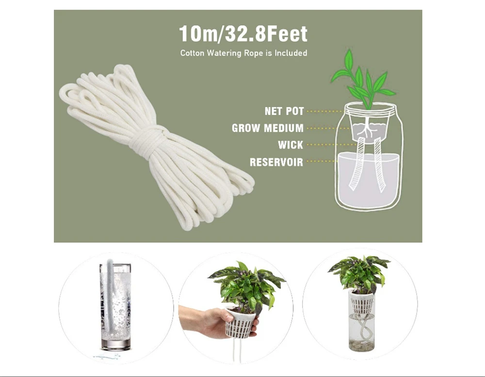 

25pcs planting basket soil culture plastic planting cup fixed value basket hydroponic hydroponics set with absorbent cotton rope