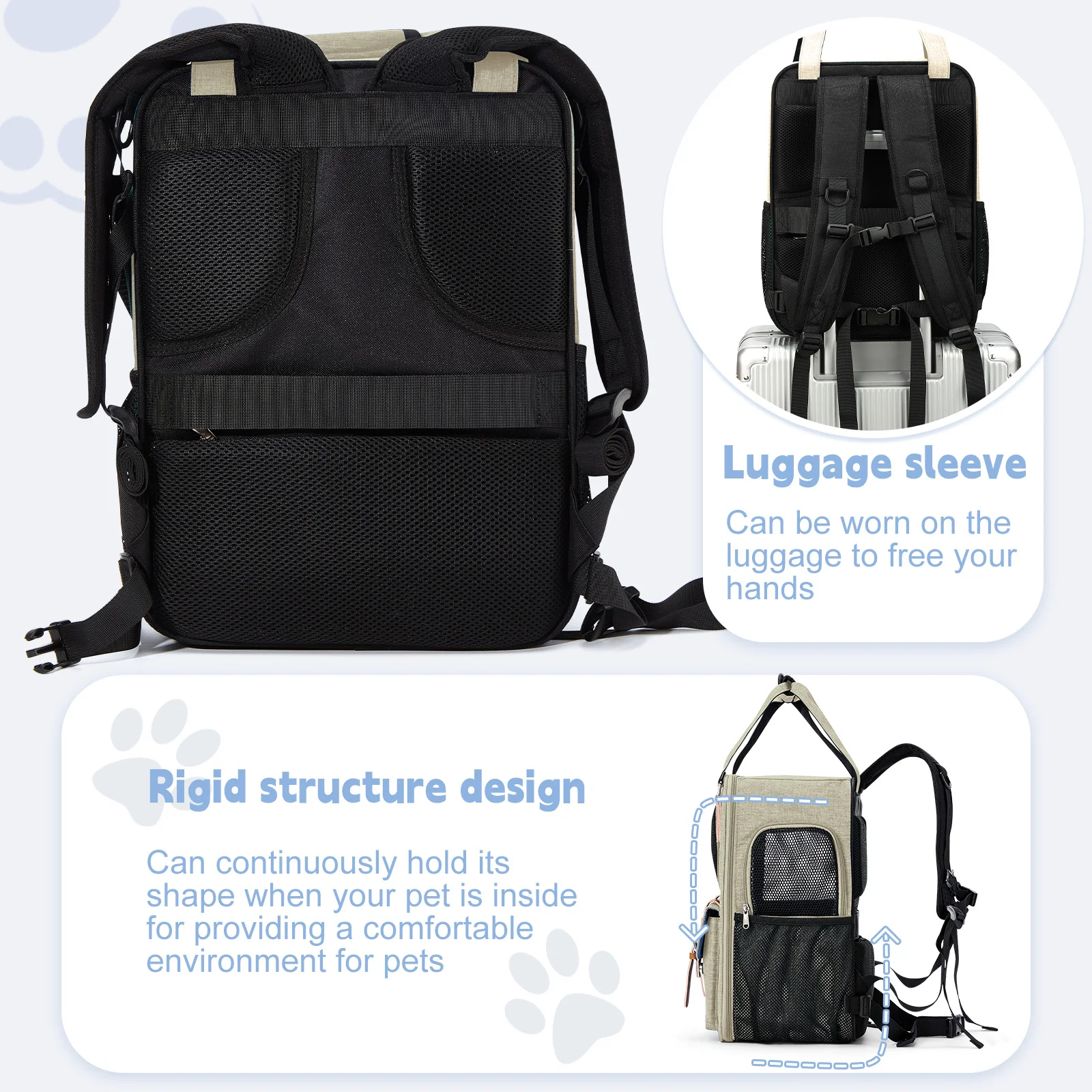 Складной Дышащий Рюкзак-переноска Для Собак И Кошек — Дорожный Мешок Перевозки