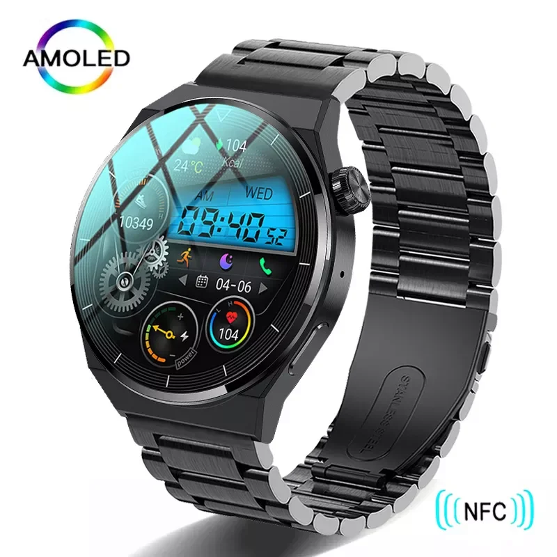 

2022 NFC Smart GT3 Pro 390*390 Screen Heart Rate Bluetooth Call IP68 Waterproof SmartWatch For