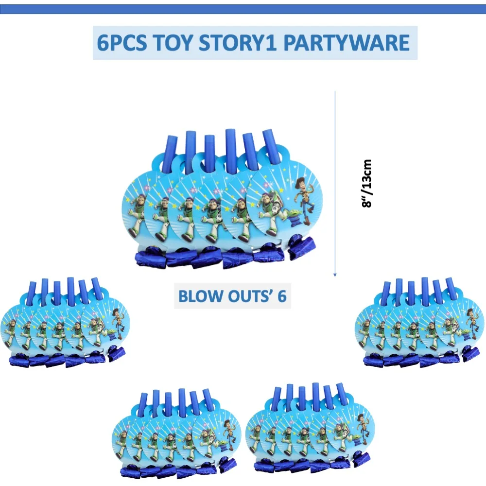 

Темы истории игрушек 6 шт., одноразовые праздничные, для школы, для детского праздника, свадьбы, дня рождения, годовщины, обеденной вечеринки