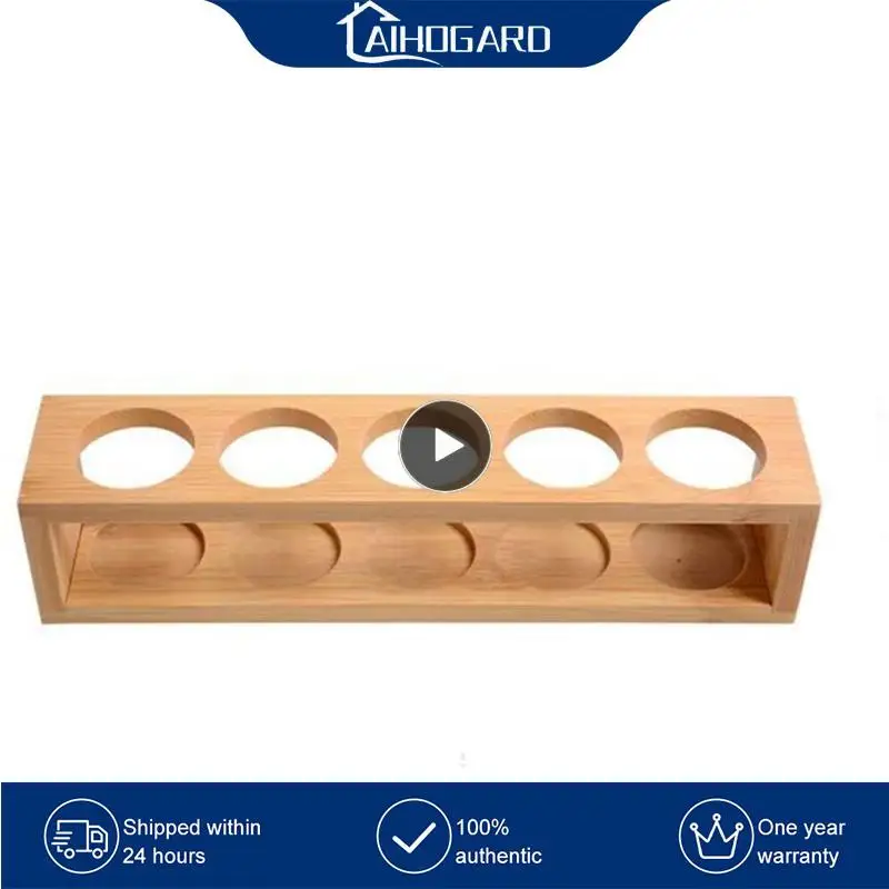 

School Chemical Glass Test Tube Rack Test Tube Rack Bamboo Essential Bottle Sorting Rack Storage Rack Oil Finishing