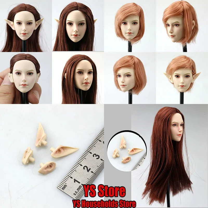 1/6 женщина-солдат нежная голова скульптура сказочная девушка красивая замена