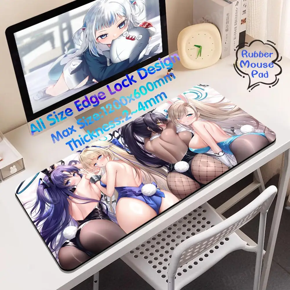 Ichinose Asuna коврик для мыши резиновый киберспорта 4 мм аксессуары ПК геймера супер