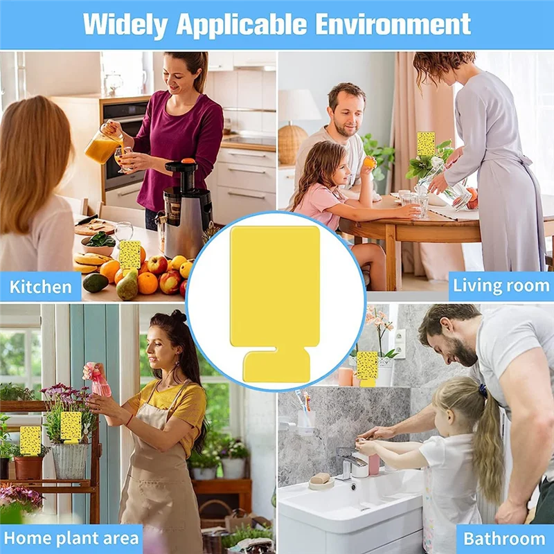 24 шт. вставной клей-карты для заправки мух нетоксичный ловец летающих насекомых