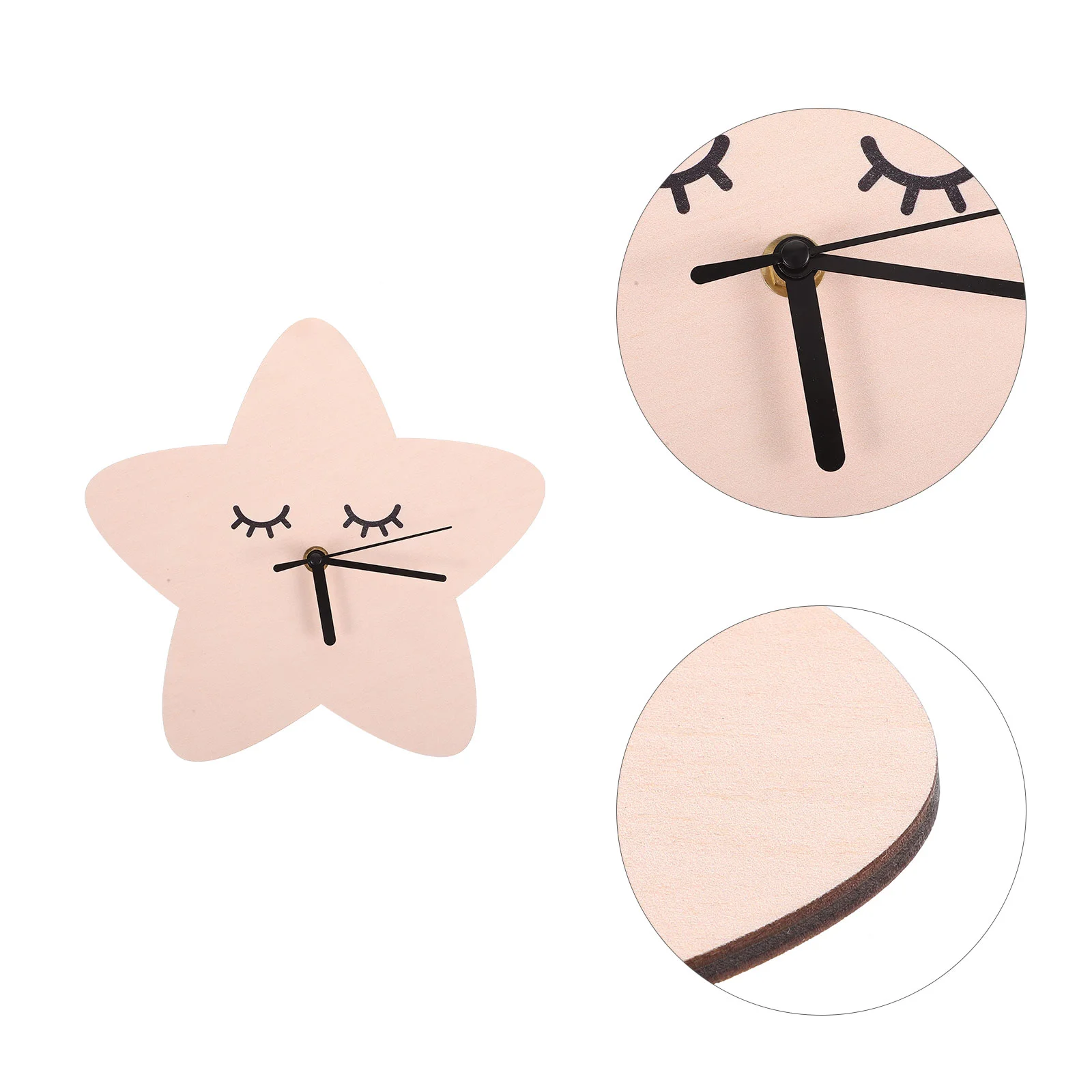 

Clock Wall Star Mute Hanging Decorative Silent Cartoon Bedroom Room Gifts Modern Kids Office Operated Decoration Ticking